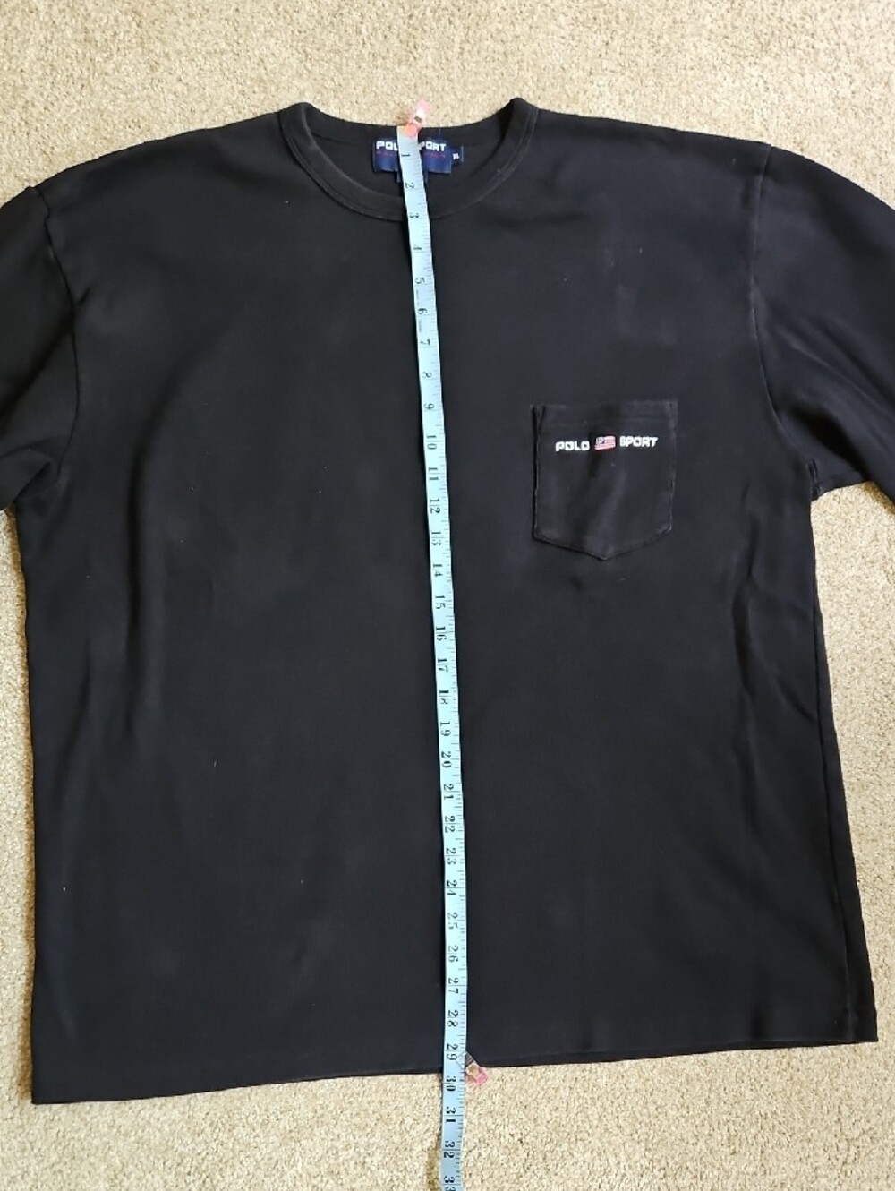 Ralph Lauren Size XL Mens Black Long-Sleeve Crewneck Sweatshirt with Subtle Logo - Picture 11 of 12